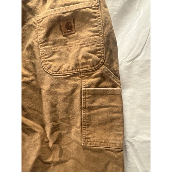 Carhartt Mens Pants |Size 44x30|Brown|Distressed Workwear|Loose Original Fit - Picture 7 of 11